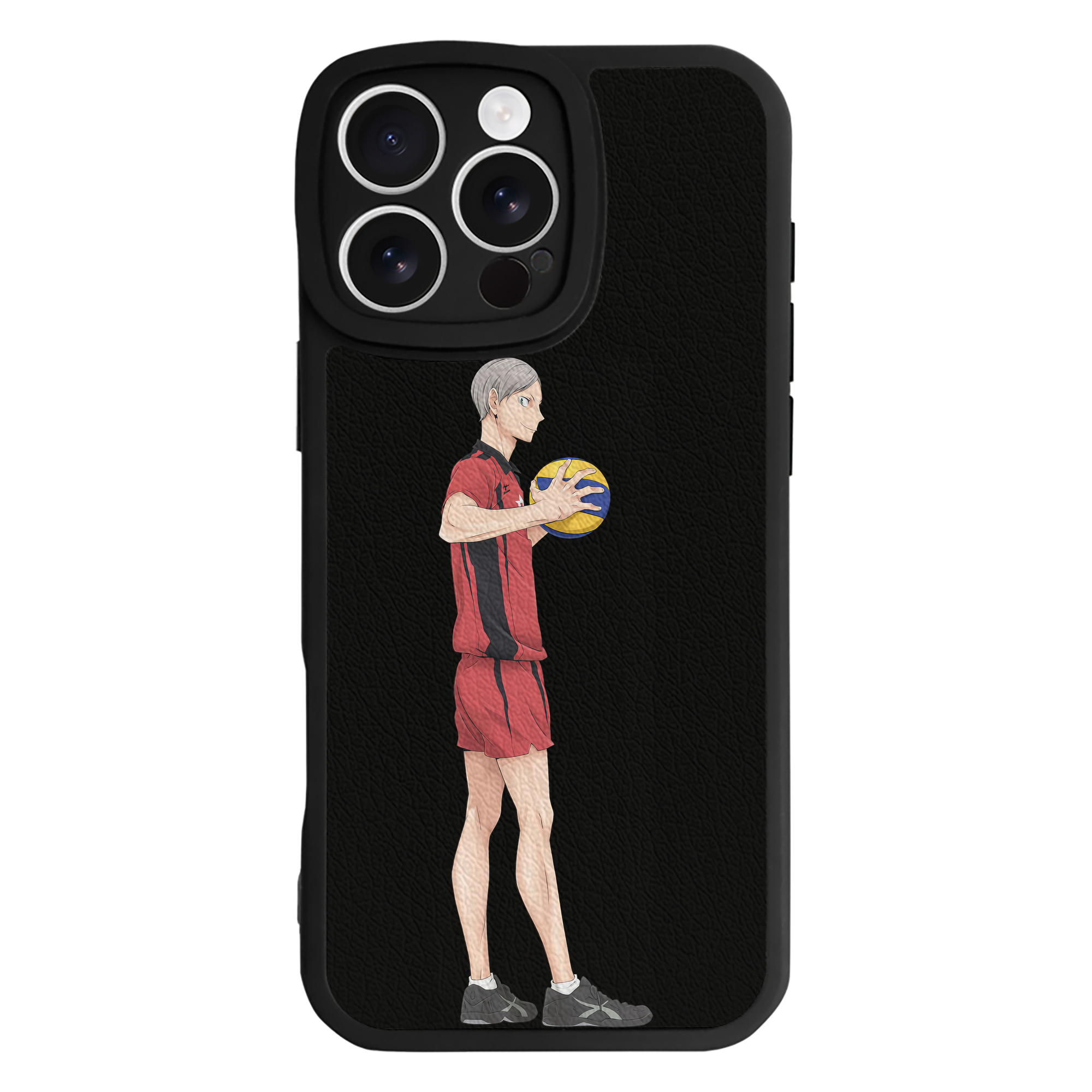 （画像用） ハイキュー!! Haikyu!! 【iPhone 16シリーズ対応】シリコンスマホケース（レザー調） 材質：シリコン